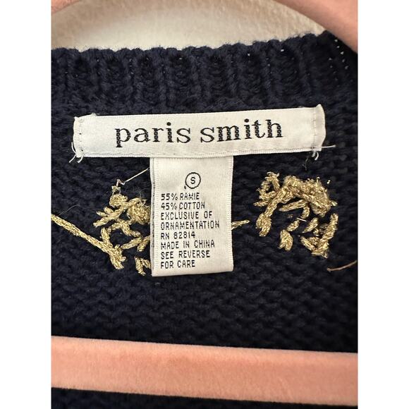 Vintage Hand Knit Style Ugly Christmas Grandma Holiday Christmas Cardigan Small - Picture 11 of 11